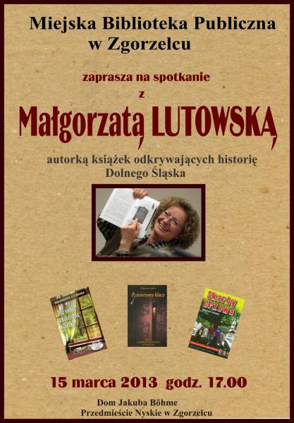 Poprowadzi nas Magorzata Lutowska