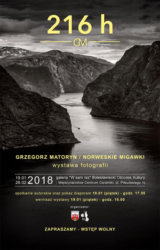 Norweskie migawki - wystawa fotografii Grzegorza Matoryna 